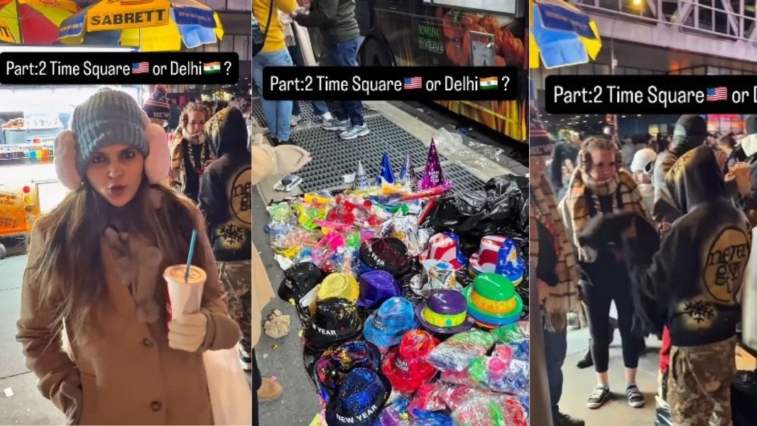एक भारतीय महिला ने न्यूयॉर्क के टाइम्स स्क्वायर स्ट्रीट वेंडर्स की तुलना दिल्ली के पालिका बाजार और चांदनी चौक से की. ( Photo: sheenaincanada)
