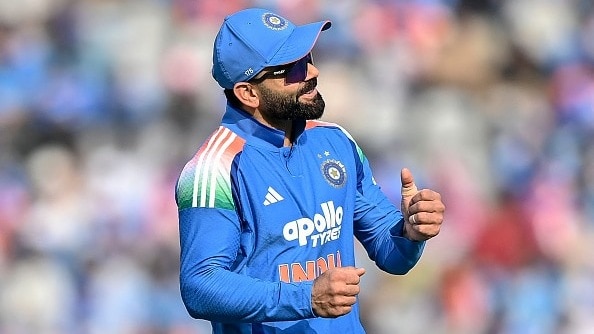 India's Virat Kohli gestures during the first one-day international (ODI) cricket match between India and New Zealand