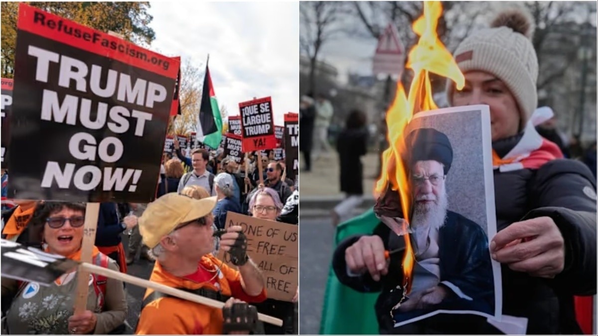 Protests in America And Iran