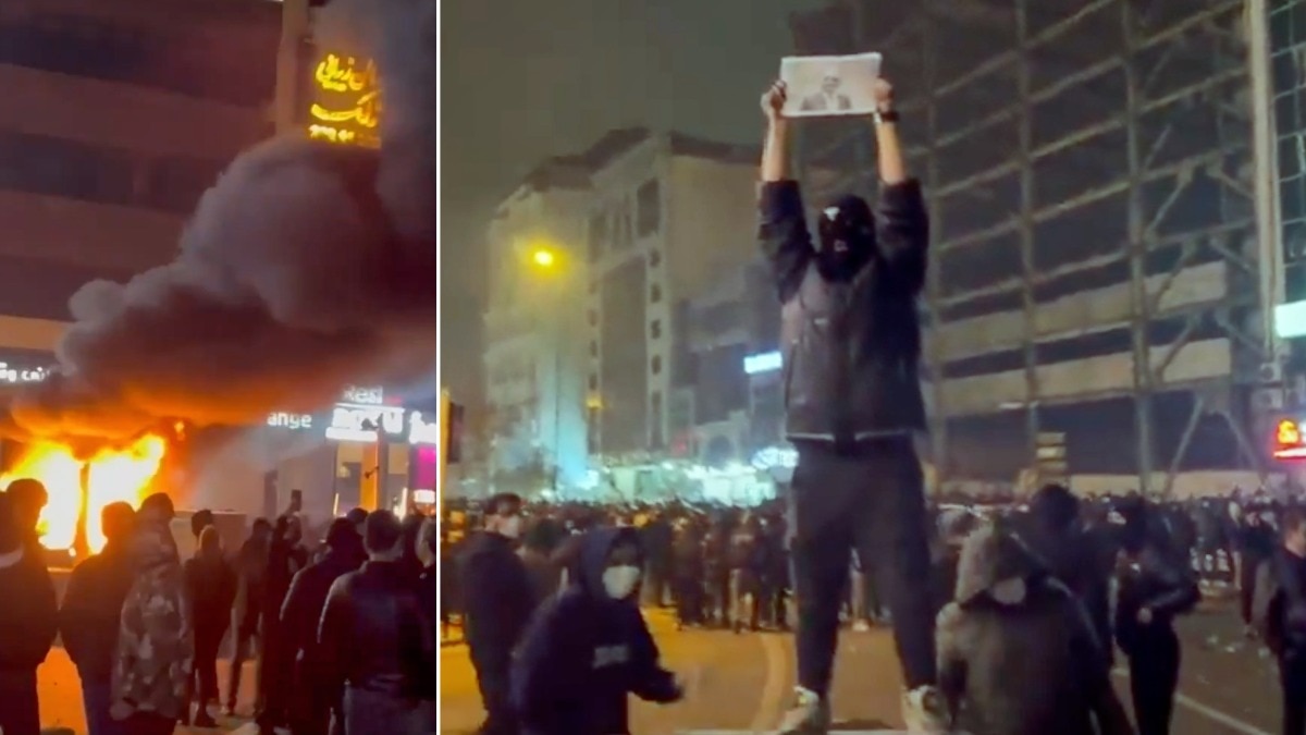 ईरान में आर्थिक संकट से भड़का आंदोलन अब सत्ता के खिलाफ खुले विद्रोह में बदल गया (Photo: AP)