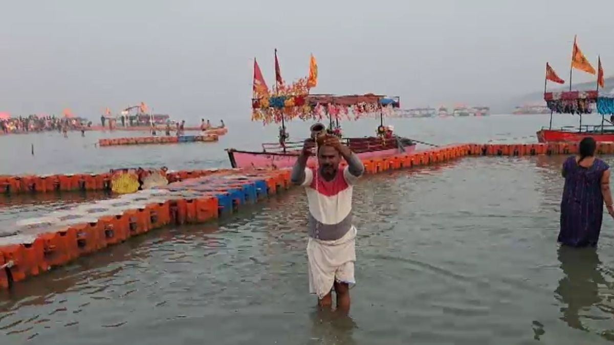 अयोध्या में मकर संक्रांति पर पहुंचे श्रद्धालु. (Photo: ITG)