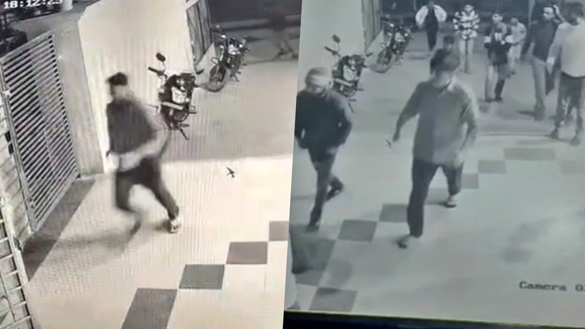 CCTV footage from BJP MLC's house (Photo: Screengrab)