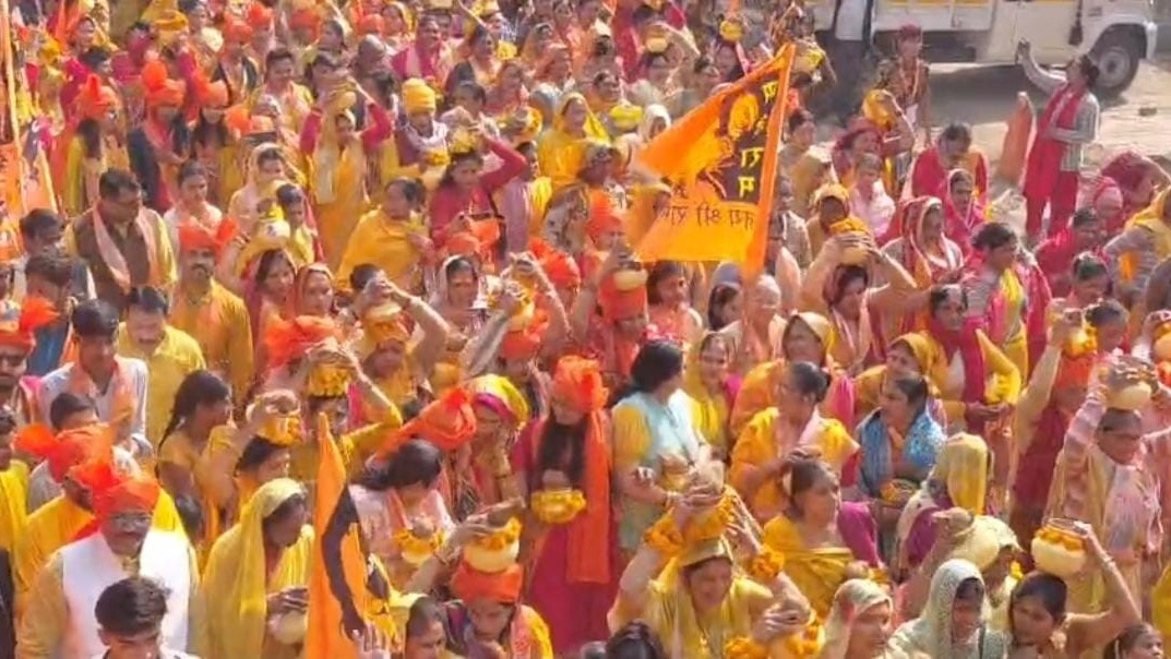 भव्य कलश यात्रा. (Photo: Siddhartha Gupta/ITG)