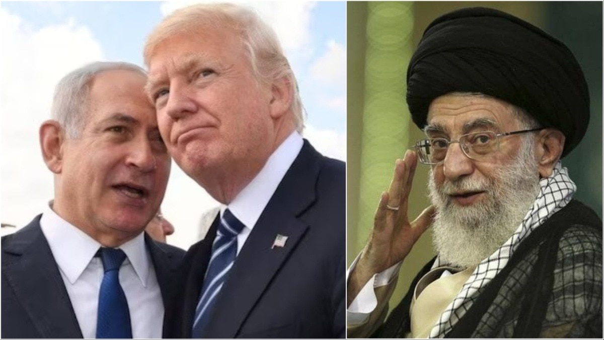 Donald Trump, Benjamin Netanyahu, Ayatollah Ali Khamenei