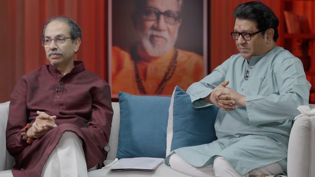 उद्धव और राज ठाकरे ने कहा कि शिवसेना को तोड़कर महाराष्ट्र को कमजोर किया गया (Yotutbe/ @saamanaonline)