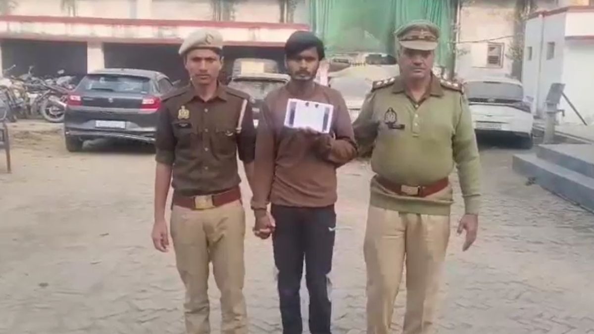 हैदरी दल का सरगना बरेली में गिरफ्तार. (Photo: Screengrab)