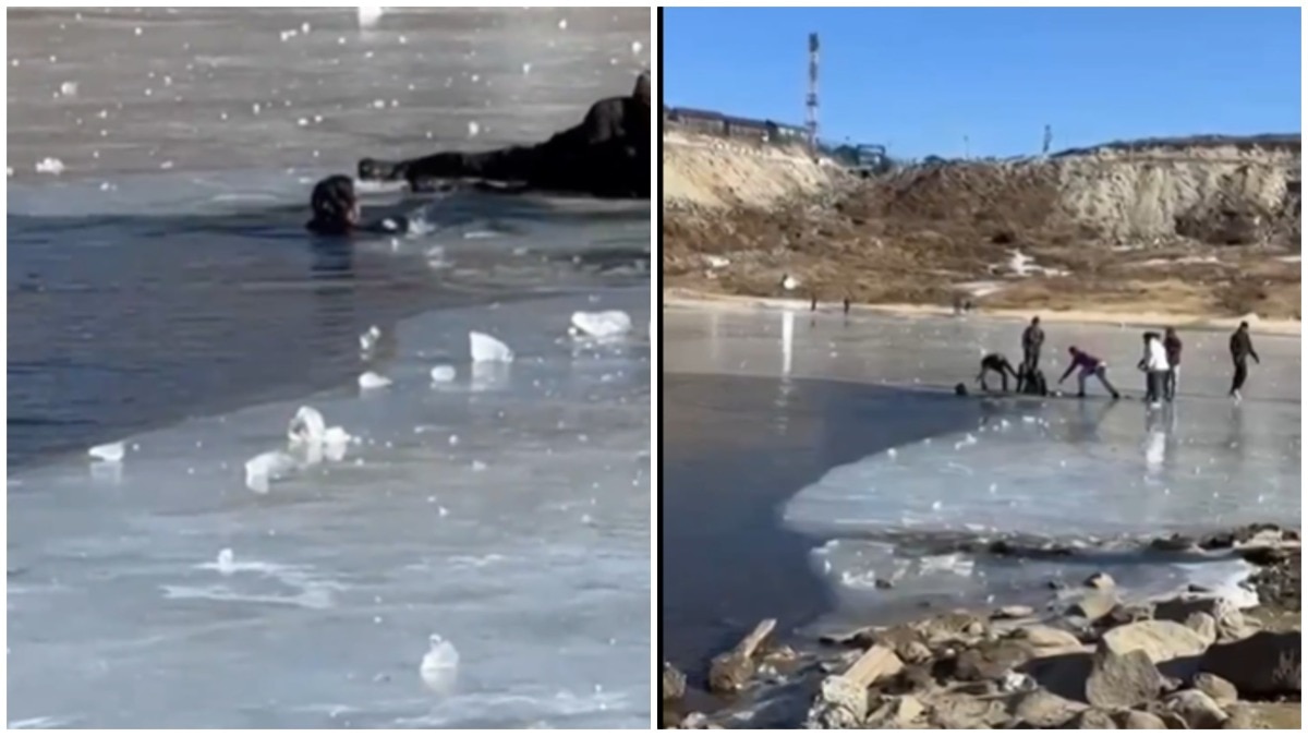 Two tourists from Kerala drowned after slipping into the frozen Sela Lake in Arunachal Pradesh’s Tawang