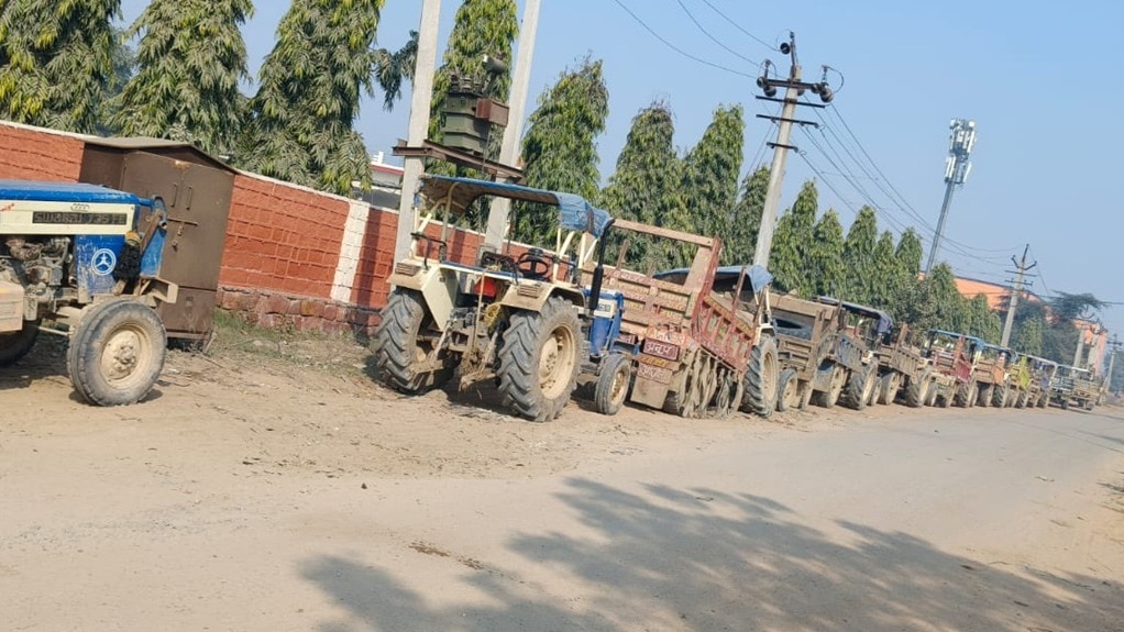 14 जनवरी को आज तक ने अवैध बजरी खनन पर रिपोर्ट दिखाई थी (फोटो- ITG)