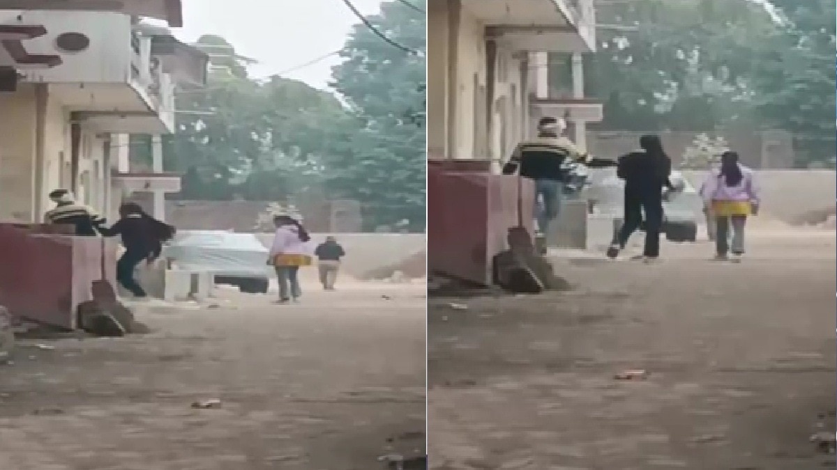 कोचिंग जा रही छात्रा को गली में खींचने लगा मनचला, वीडियो में कैद हुई घटना (Photo: ITG)