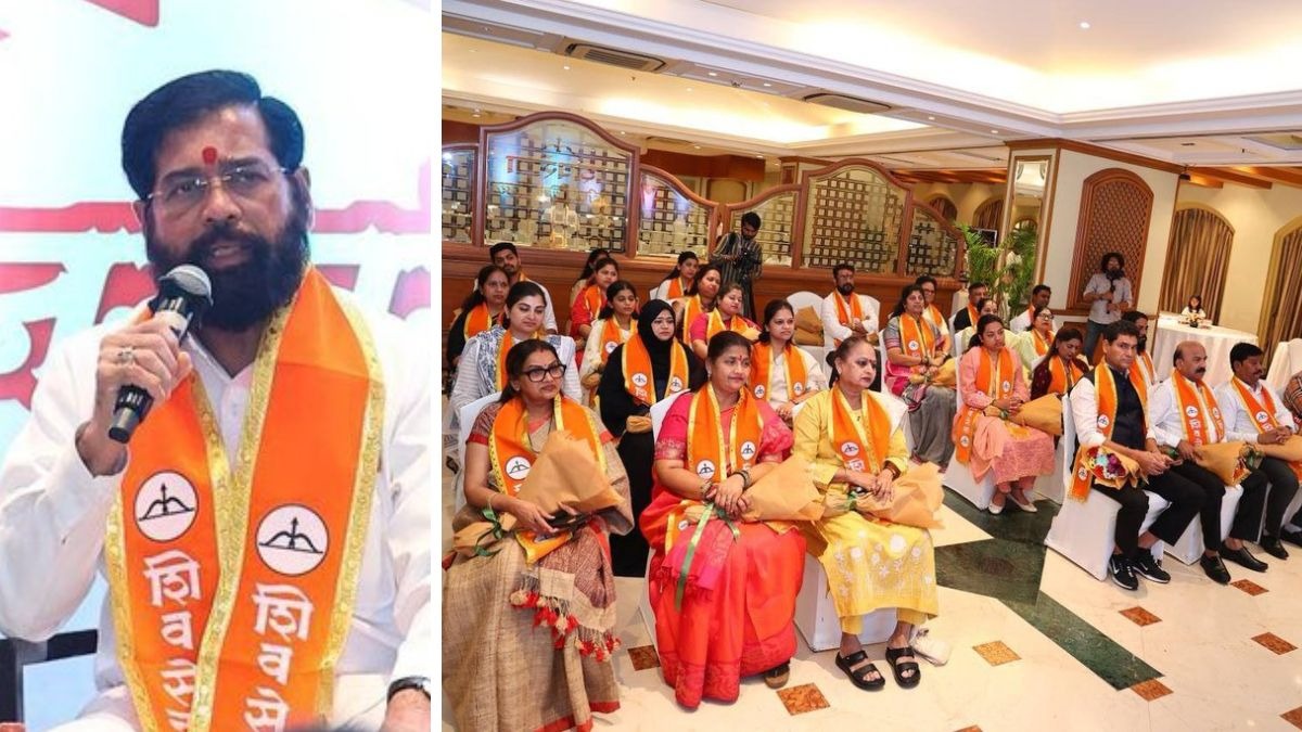 eknath shinde bmc corporators in hotel