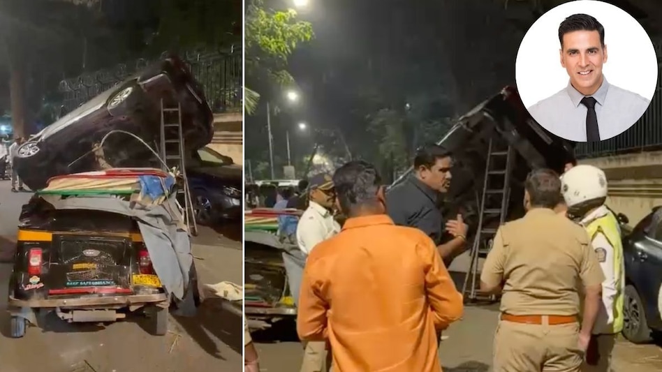 मुंबई में अक्षय कुमार के काफिले की कार का हुआ ऐक्सिडेंट मुंबई में अक्षय कुमार के काफिले की कार का हुआ ऐक्सिडेंट