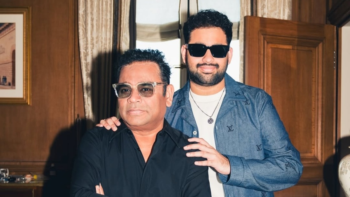 रहमान के साथ बेटे एआर अमीन (Photo: Instagram/@arrameen)