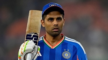 India's T20I captain Suryakumar Yadav in this frame. (Getty)