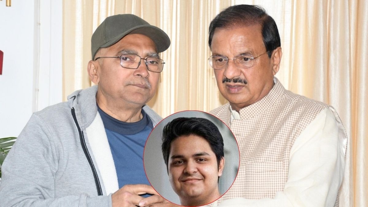 सांसद डॉक्टर महेश शर्मा ने युवराज के पिता राजकुमार मेहता से मुलाकात की (Photo ITG)