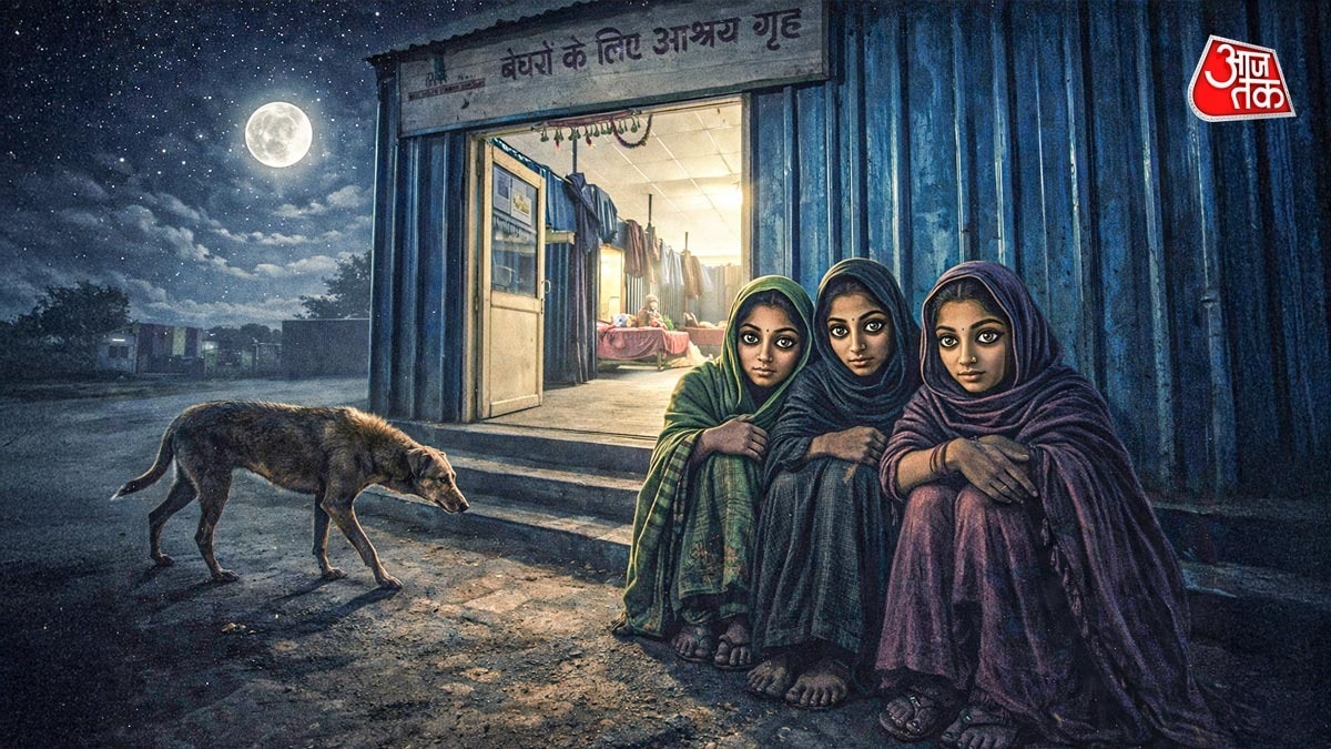 एक सर्वे के मुताबिक 2024 के मध्य में दिल्ली में 3 लाख से ज्यादा लोग बेघर थे. (Photo: Generative AI by Vani Gupta)