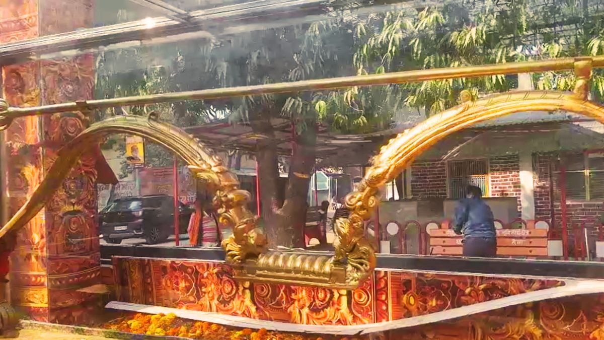 ओडिशा से अयोध्या पहुंचा कोदंड. (Photo: ITG)