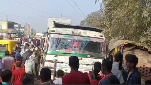 हाइवा ने ली युवक की जान (Photo: Screengrab)