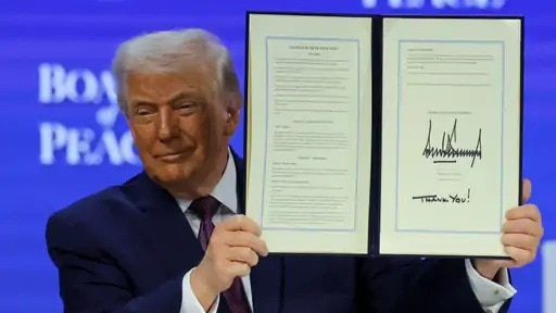 बोर्ड ऑफ पीस के लॉन्च में भारत नदारद रहा. (Photo: AP)