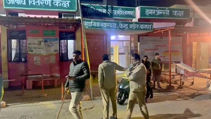 injured child admitted to Bagpat district hospital (Photo - Screengrab)