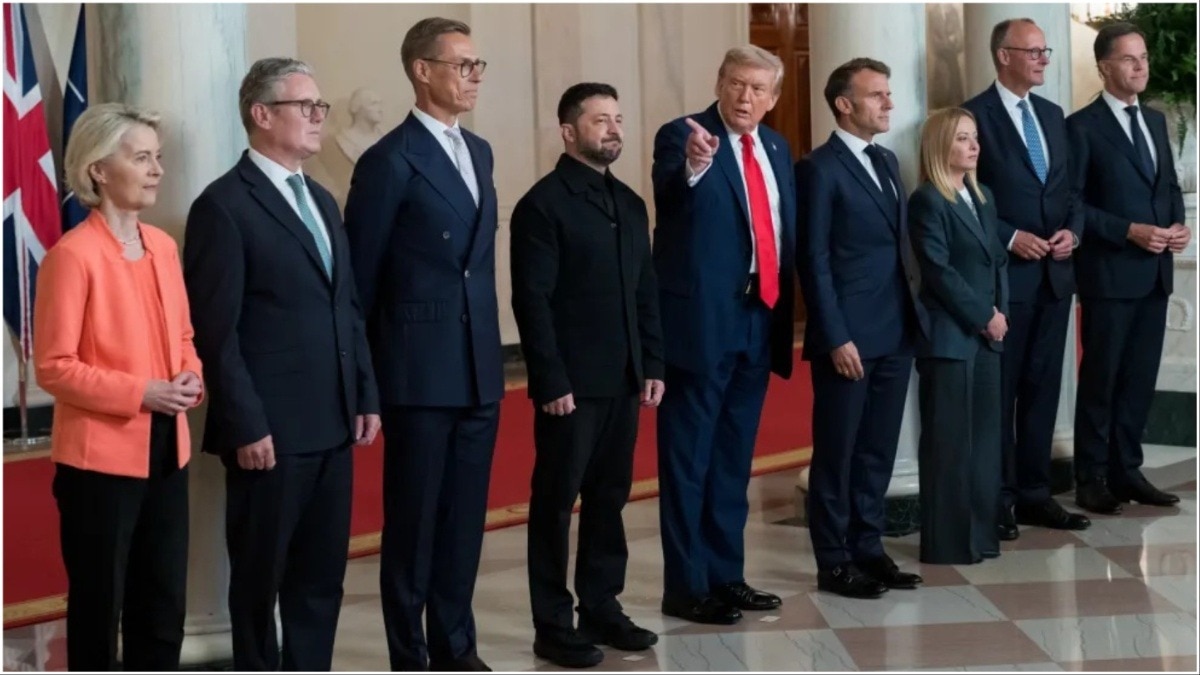 Donald Trump With European Leaders