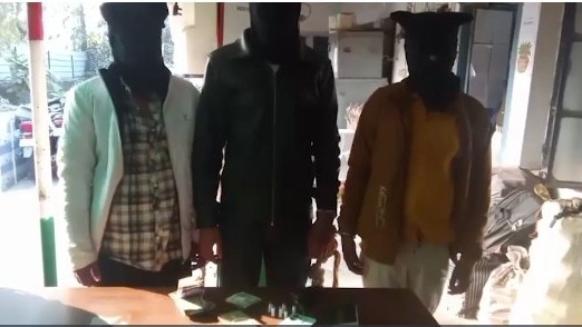 पकड़े गए लॉरेंस गैंग के बदमाश  (Photo: Screengrab)