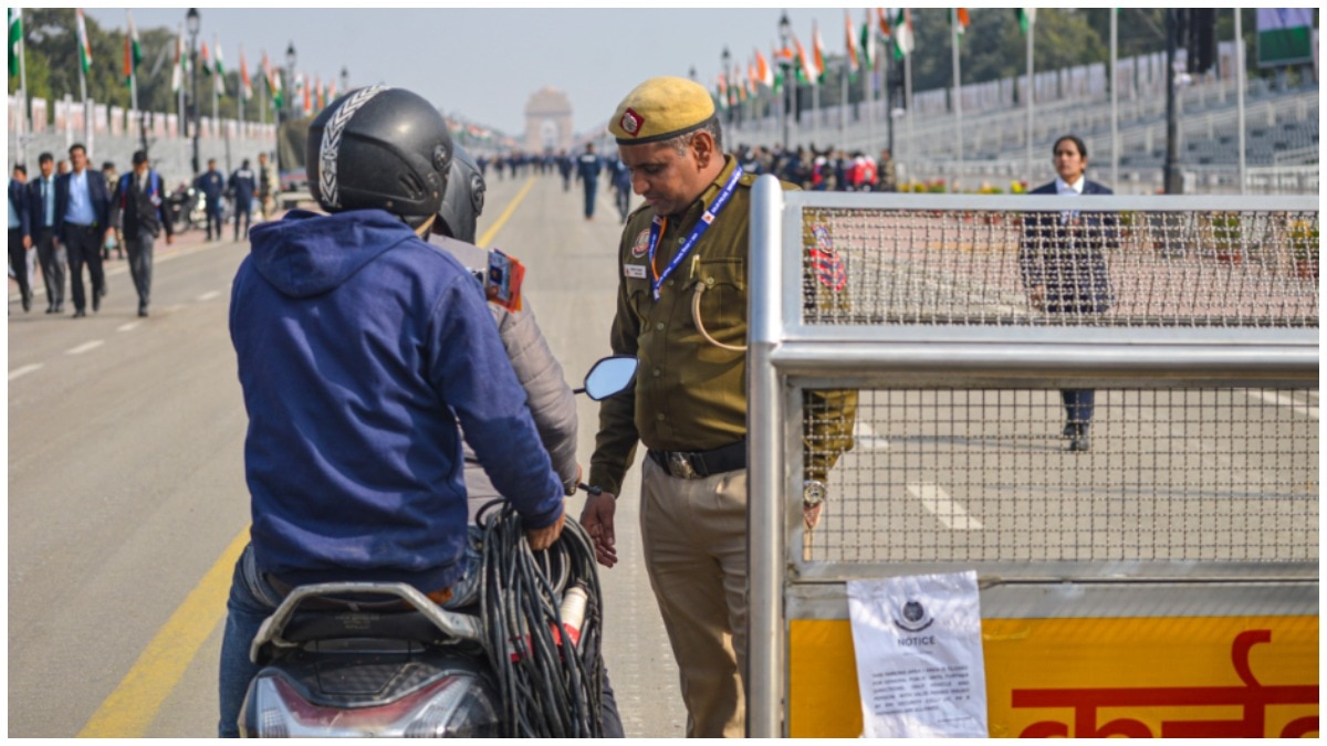 गणतंत्र दिवस समारोह के लिए दिल्ली में कड़े सुरक्षा इंतजाम किए गए हैं. (Photo: PTI)