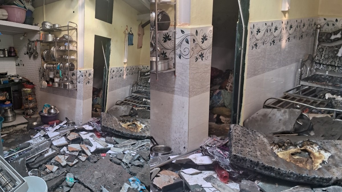 चॉल की पहली मंजिल पर मची तबाही.(Photo:ITG)