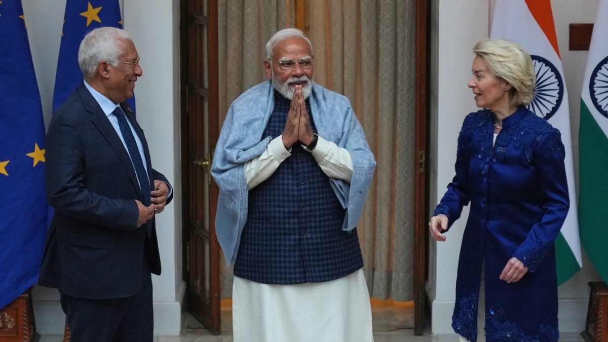 भारत और यूरोपीय संघ के बीच डील का ऐलान. (Photo: AP) 