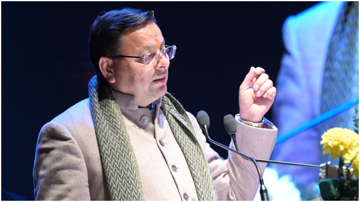 उत्तराखंड में यूसीसी कानून लागू होने के एक वर्ष पूरे होने पर आयोजित कार्यक्रम में मुख्यमंत्री पुष्कर सिंह धामी. (Photo: X/@pushkardhami)