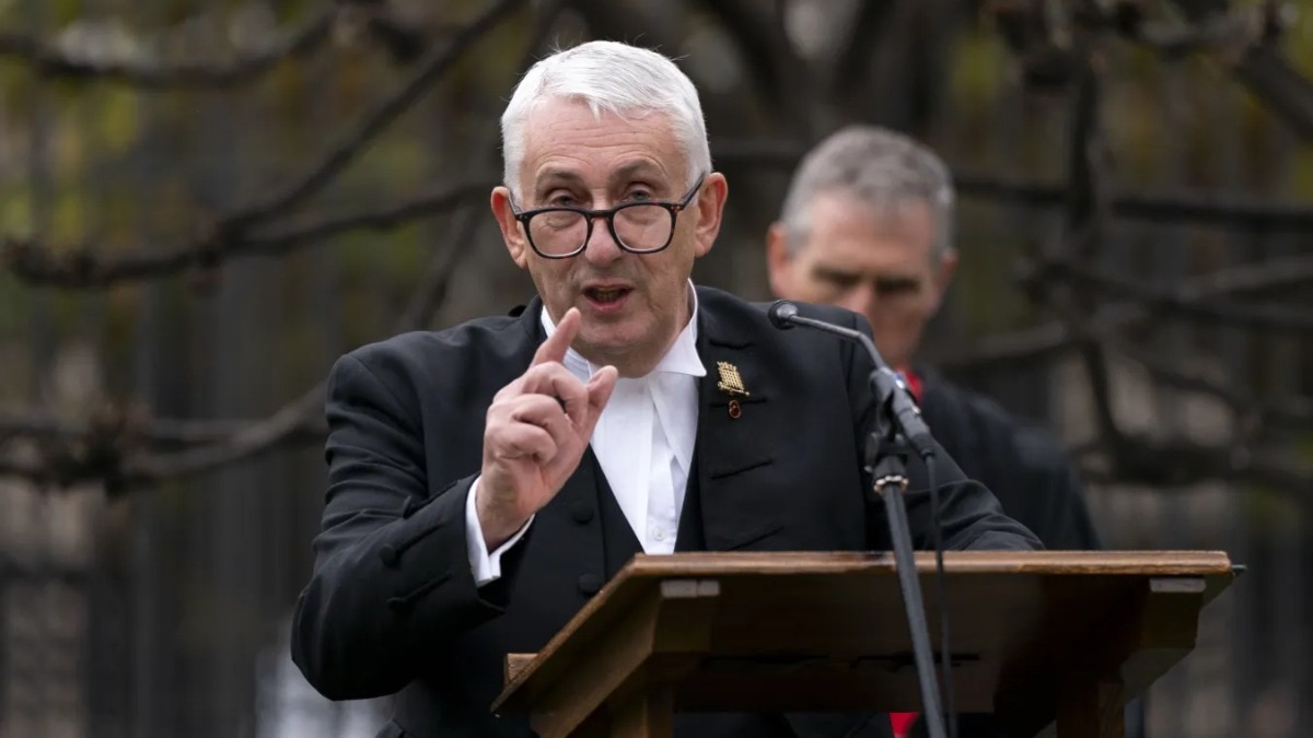 ब्रिटेन की हाउस ऑफ कॉमन्स के स्पीकर लिंडसे होयल. (Photo: PTI)