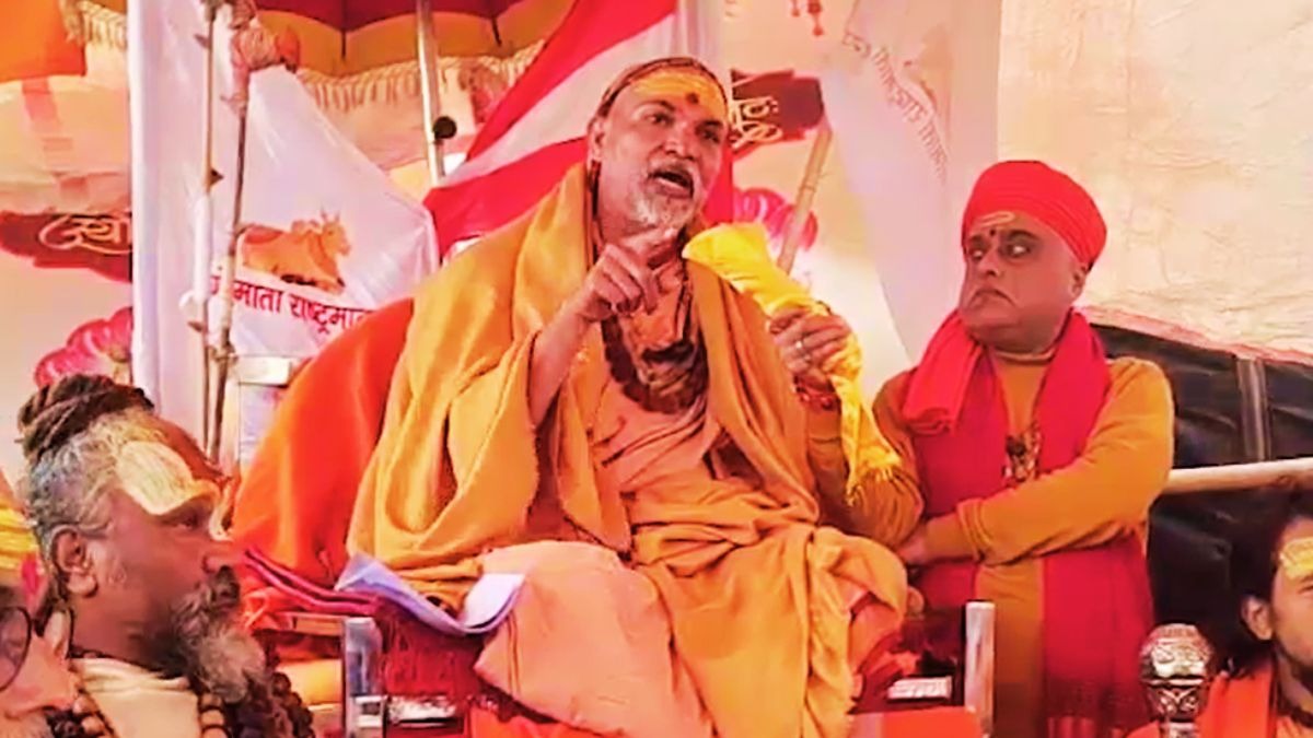 स्वामी अविमुक्तेश्वरानंद सरस्वती बोले- हमें लोभ लालच दिया जा रहा. (Photo: ITG)