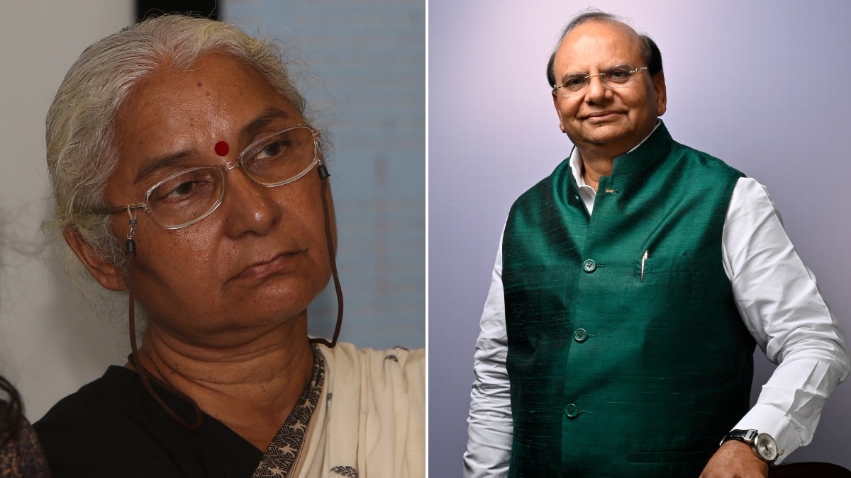 दिल्ली की साकेत कोर्ट में मेधा पाटकर बनाम वीके सक्सेना मानहानि मामले का निपटारा (Photo: ITG)