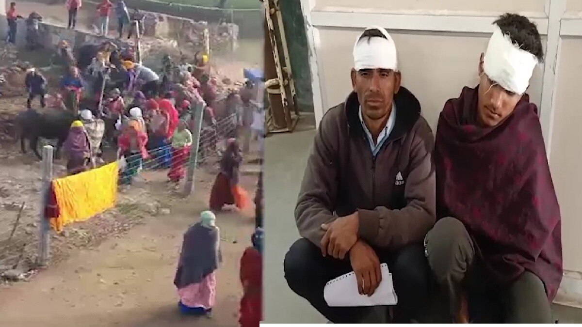 एक ही परिवार के 100 लोगों में हुई मारपीट (Photo: Screengrab)