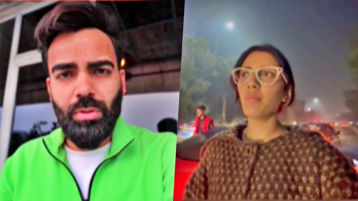 female influencer and husband allegations in Greater Noida. (Photo - Screengrab)