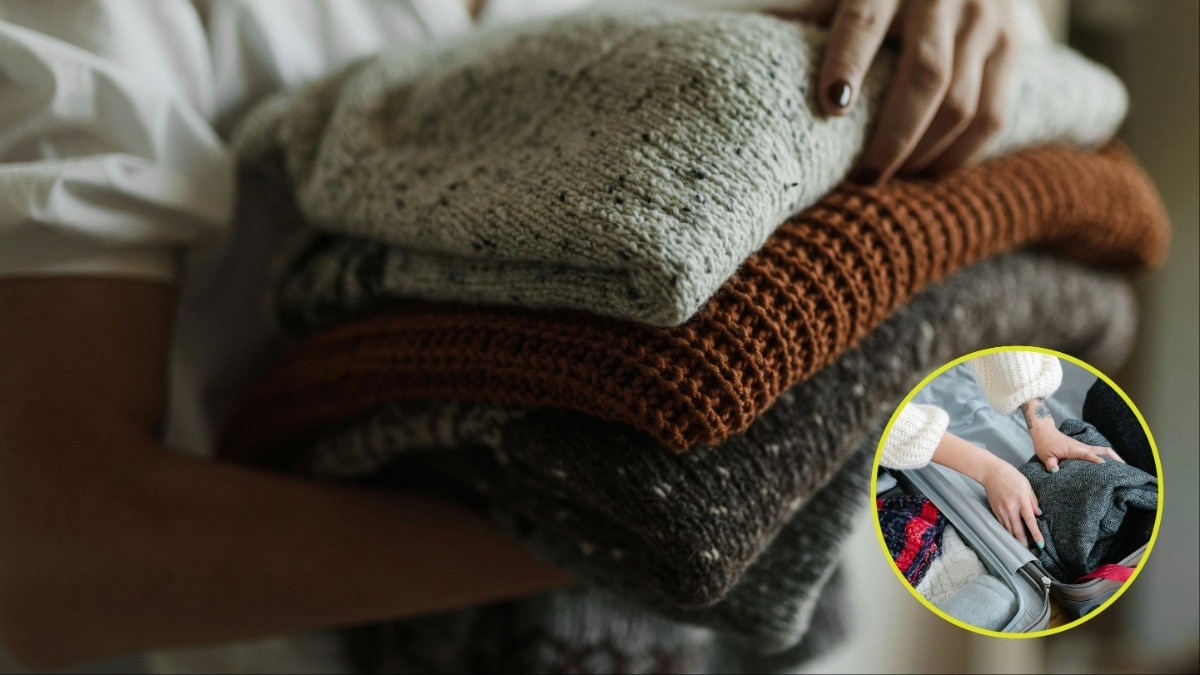 woolen clothes fold trick