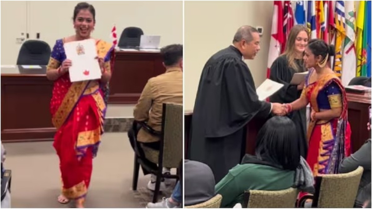 indian-woman-canadian-citizenship-oath-nauvari-saree