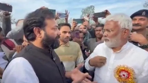 swatantra dev singh vs brajbhushan rajput bjp minister and mla clashed