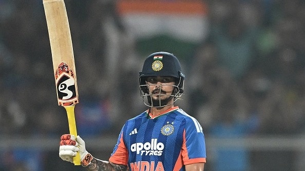 India's star batter Ishan Kishan in this frame. (Getty)