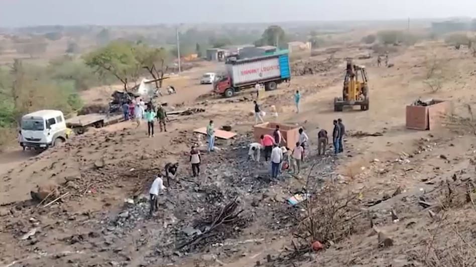 Debris from Baramati Plane Crash Collected and Burnt Parts Sent for Probe Debris from Baramati Plane Crash Collected and Burnt Parts Sent for Probe