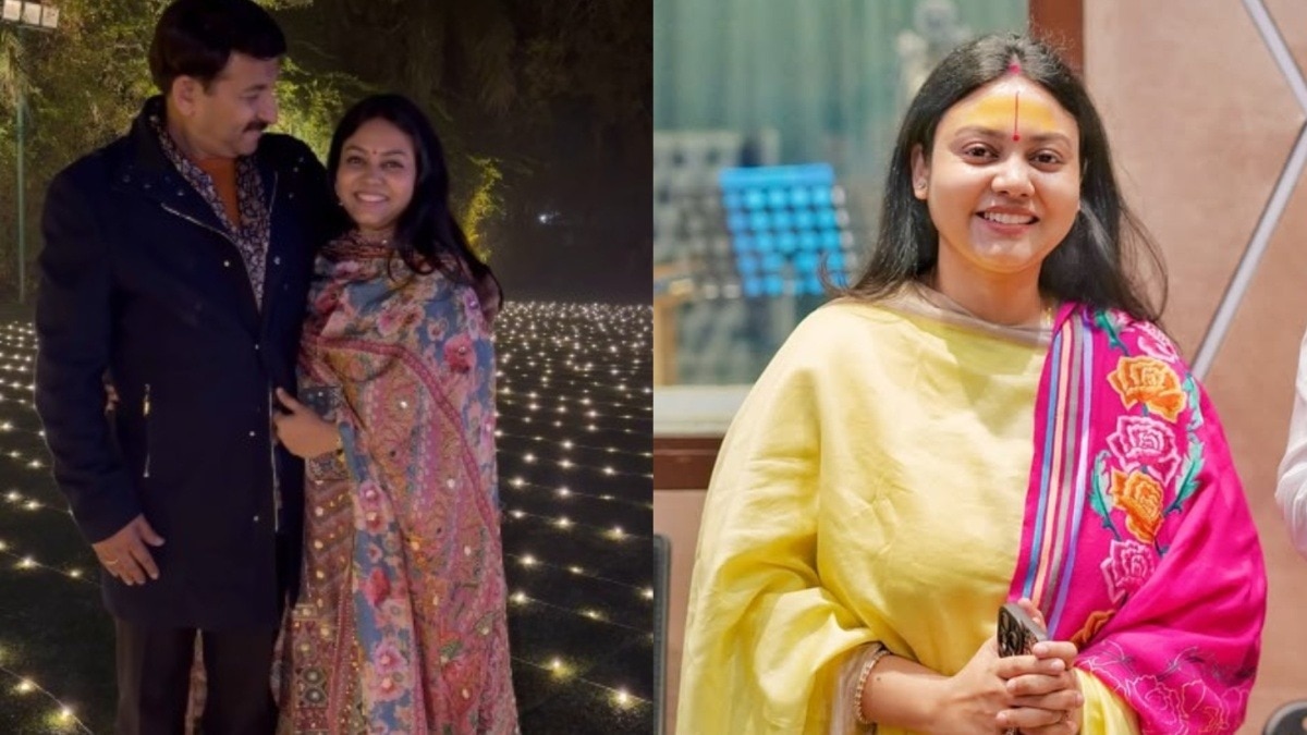 manoj tiwari wife surabhi tiwari