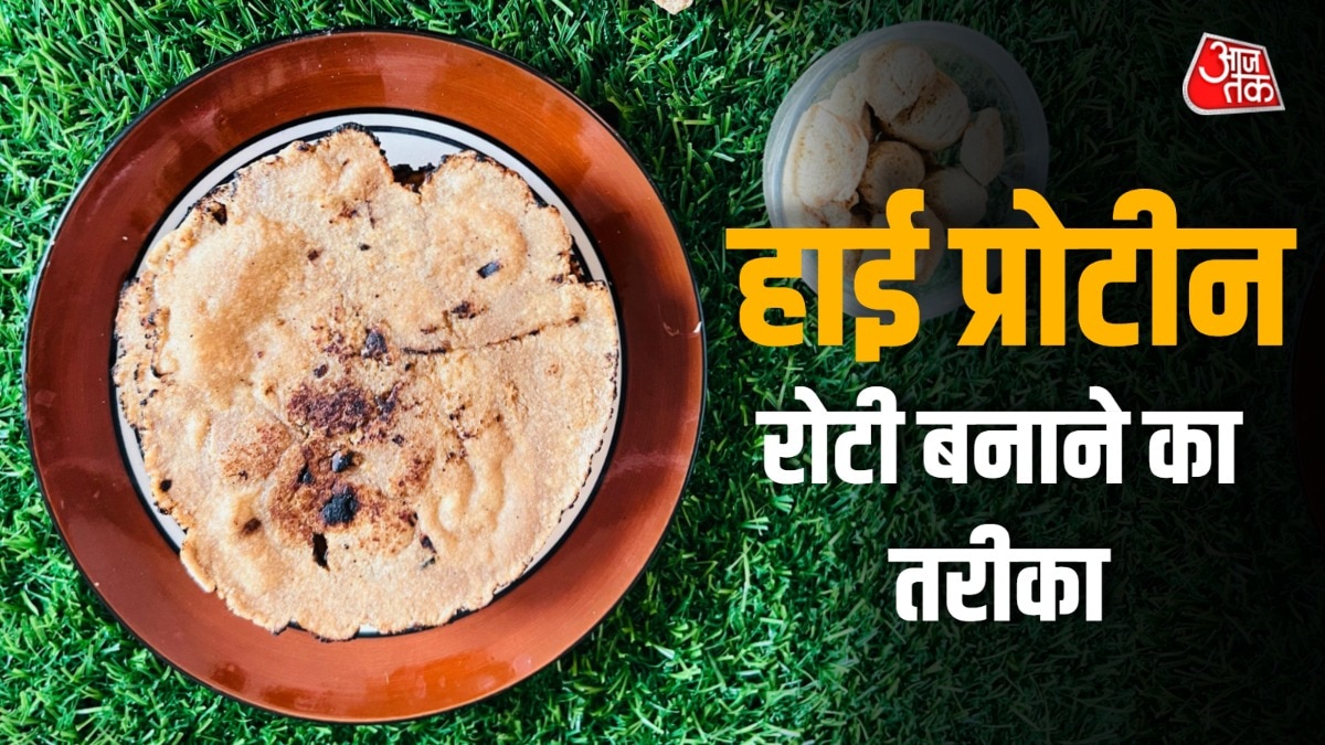 soya chunk and wheat roti