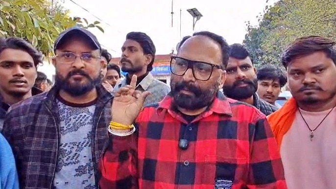 Hindu leaders have launched a protest in Rudraprayag (Photo - ITG)