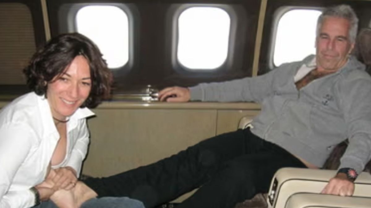 घिसलेन मैक्सवेल और अमेरिकी फाइनेंसर जेफरी एपस्टीन। (एएफपी फोटो)