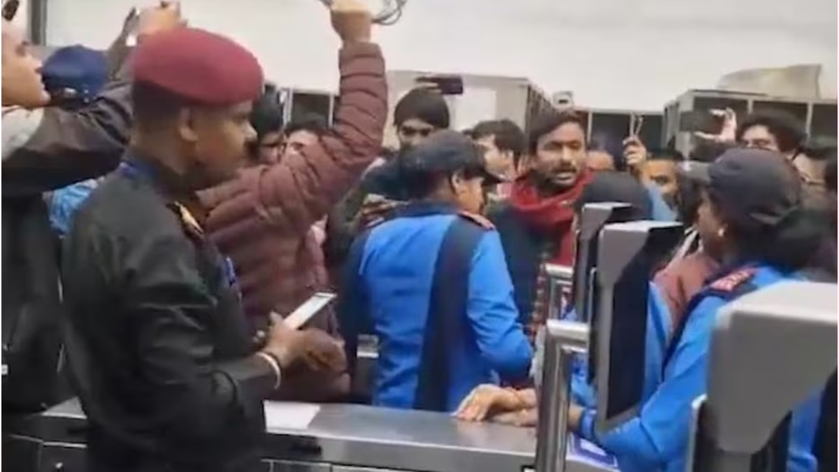 JNU biometric machine vandalism case