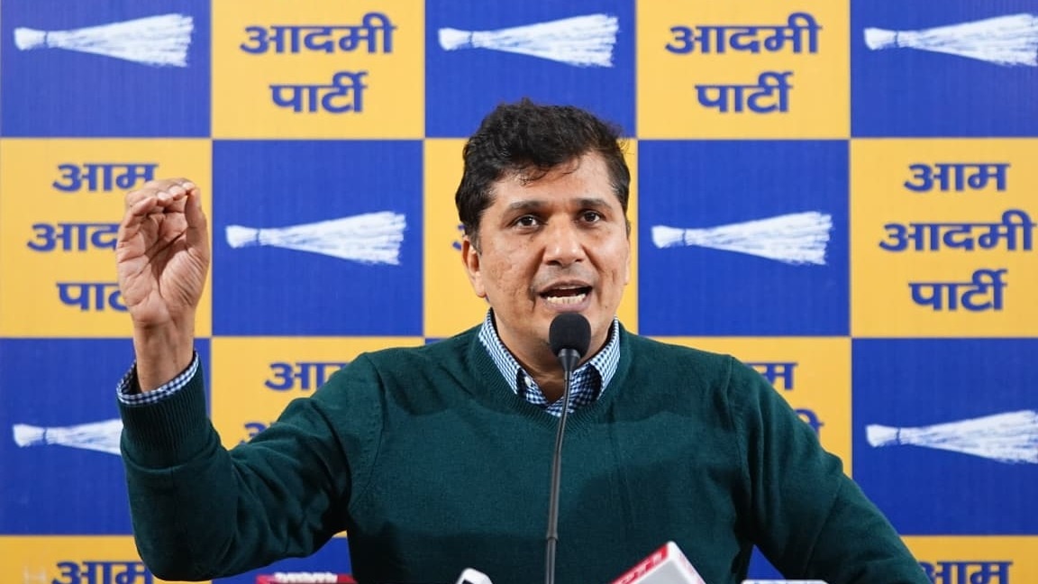 सौरभ भारद्वाज ने बीजेपी पर बोला हमला. (photo: ITG)