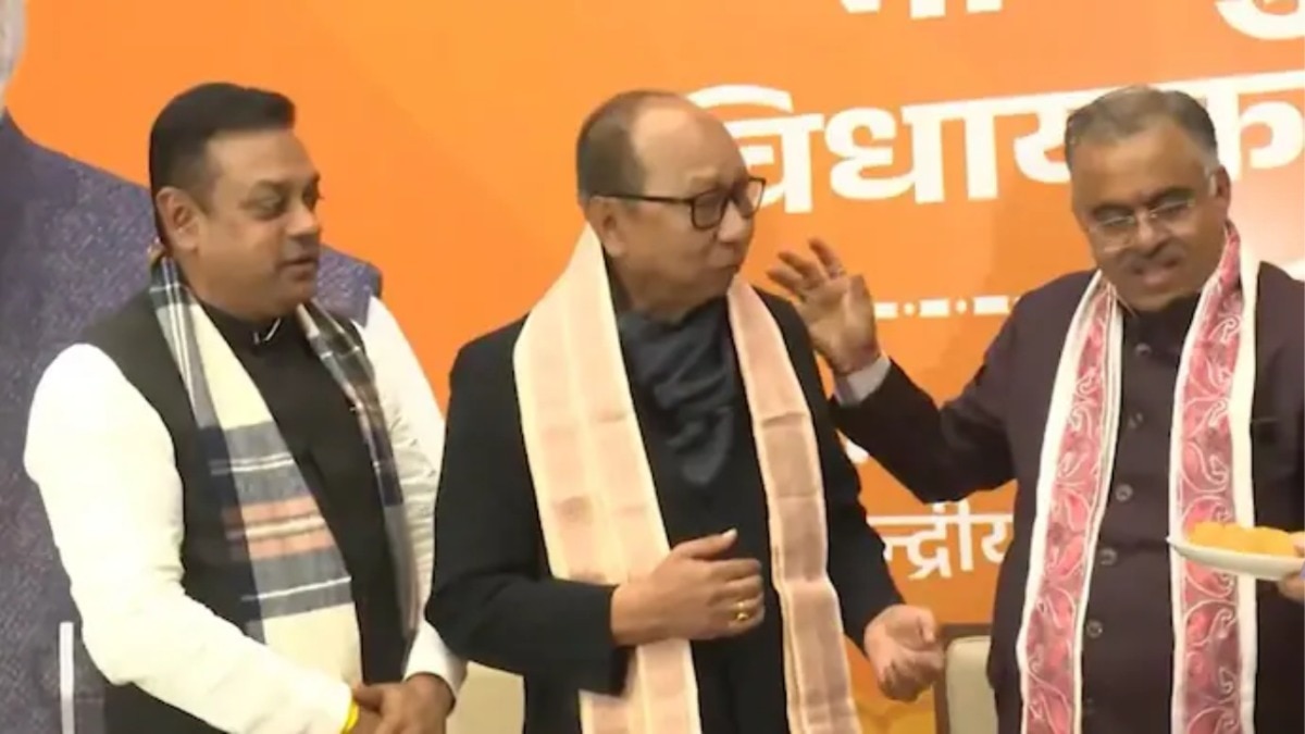 मणिपुर में एनडीए के विधायक दल के नेता चुने गए खेमचंद सिंह. 