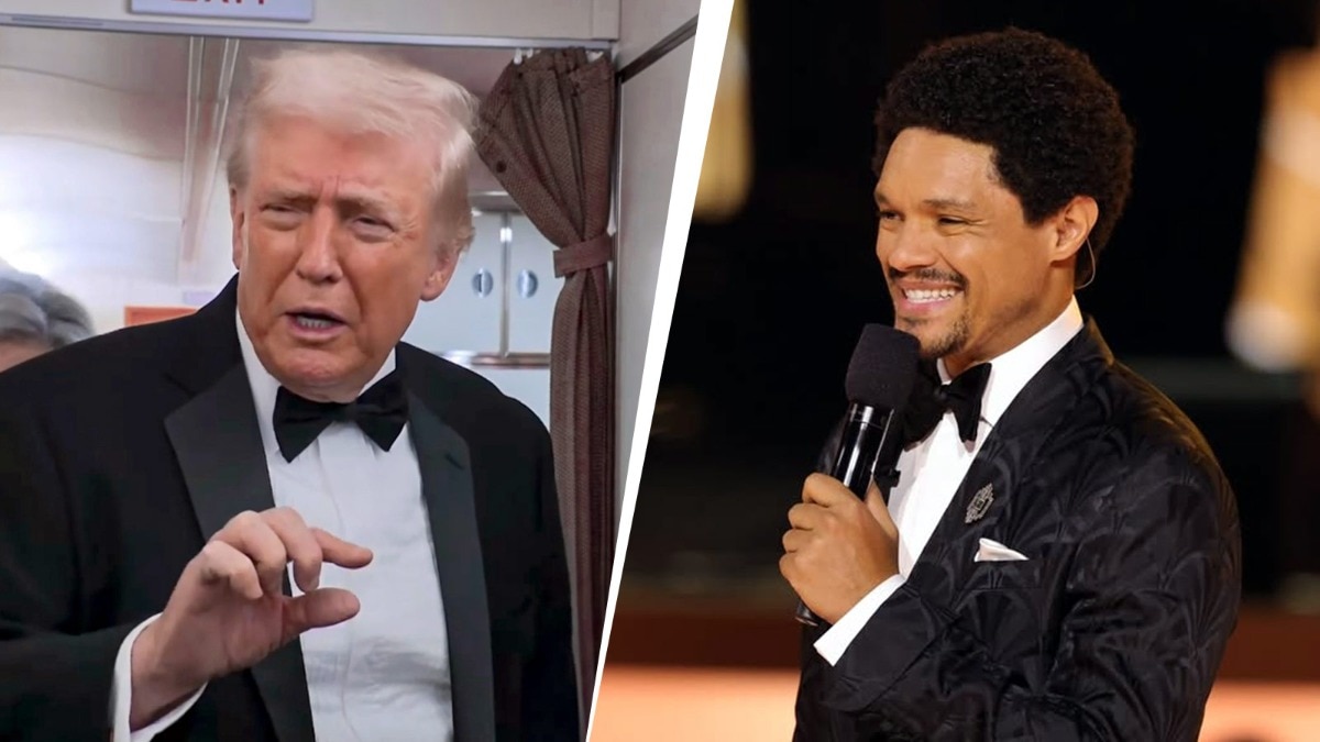 Donald trump threatens to sue trevor noah over epsteins island joke