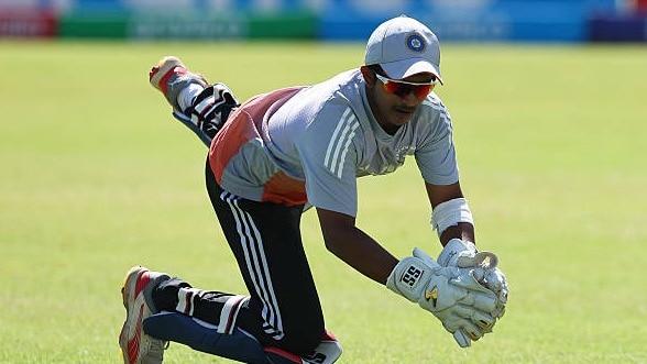 Abhigyan Kundu of India trains