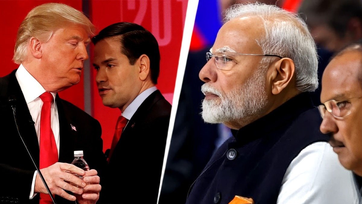 Donald Trump, Marco Rubio, Narendra Modi and Ajit Doval