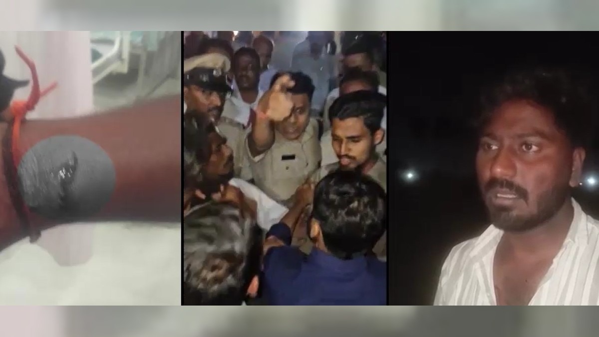 पुलिस कार्रवाई के विरोध में SDPI का विरोध प्रदर्शन.(Photo:Screengrab)